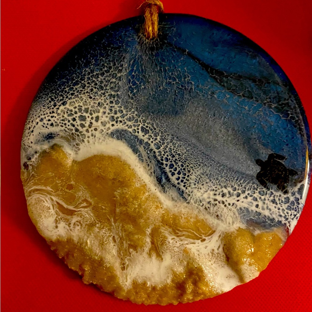 Sea-turtle Beach Acrylic Ornament Gorgeous!